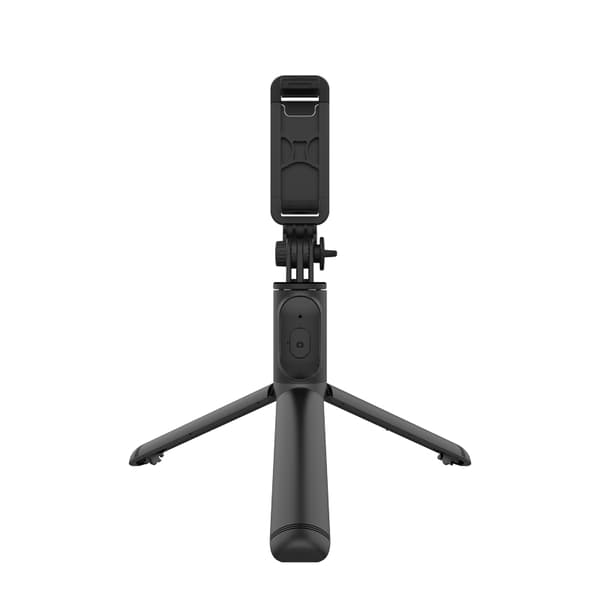 Crong SelfieGo Lite – Kompakt Bluetooth selfie stick-stativ (sort)