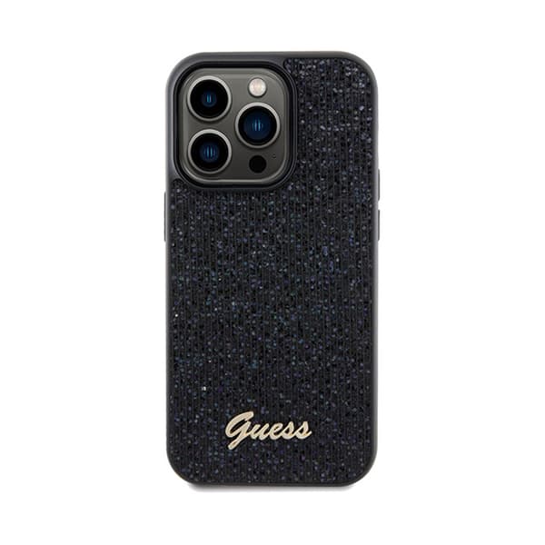 Guess Disco Metal Script - iPhone 14 Pro-cover (sort)