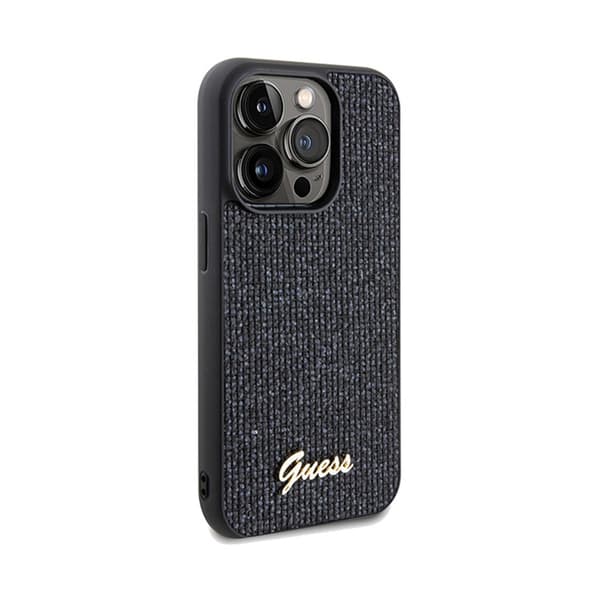 Guess Disco Metal Script - iPhone 14 Pro-cover (sort)