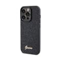 Miniatyrbillede 2 af 8: Guess Disco Metal Script - iPhone 14 Pro-cover (sort)