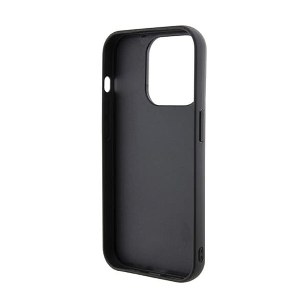 Karl Lagerfeld Gripstand Saffiano Karl & Choupette Pins - iPhone 13 Pro etui (sort)