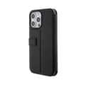 Pikkukuva 2 / 7: Mercedes Booktype Leather Wave Pattern - iPhone 15 Pro -kuori (musta)