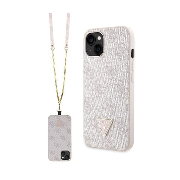 Guess Crossbody 4G metallogo - iPhone 14 Pro Max etui (pink)