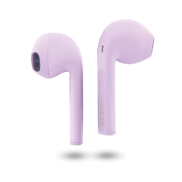 Guess True Wireless Script -logo BT5.3 – TWS-kuulokkeet + latauskotelo (violetti)