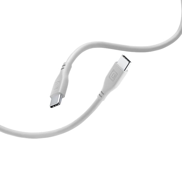 Cellularline blødt kabel - USB-C til USB-C-kabel 1,2 m (grå)