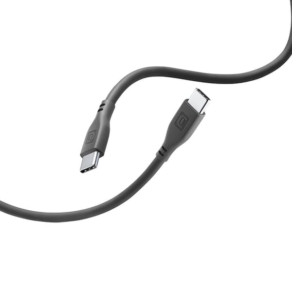 Cellularline blødt kabel - USB-C til USB-C-kabel 1,2 m (sort)