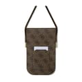 Miniatyrbillede 2 af 2: Guess 4G Metal Script-logo - Crossbody-telefontaske (brun)