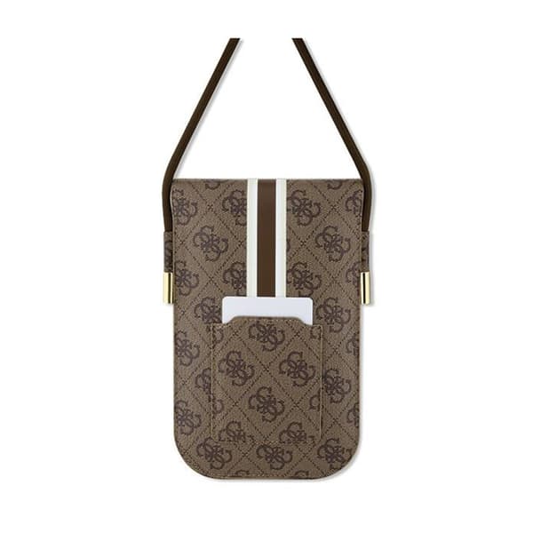 Guess 4G Stripes - Crossbody-puhelinlaukku (ruskea)