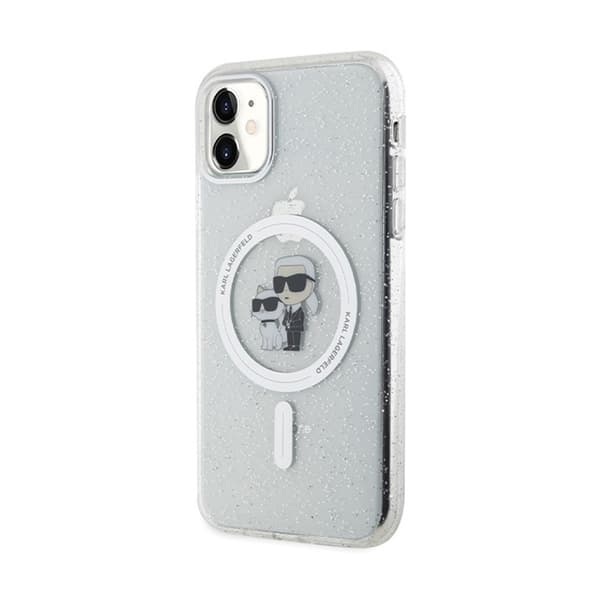 Karl Lagerfeld Karl & Choupette Glitter MagSafe - iPhone 11 etui (gennemsigtig)