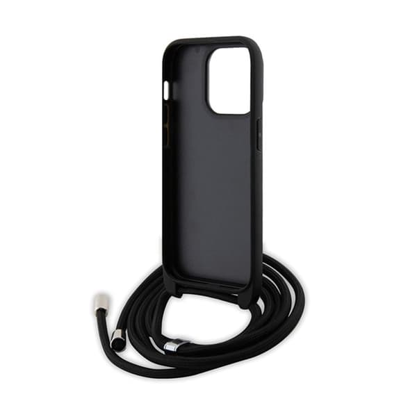 Karl Lagerfeld Crossbody Saffiano Metal Pin Karl & Choupette - iPhone 13 Pro -kotelo (musta)