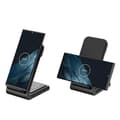 Miniatyrbild 6 av 10: Crong PowerSpot Pivot Stand - 3in1 trådlös laddare för iPhone, Samsung & Android, Galaxy Watch och TWS-hörlurar (svarta)