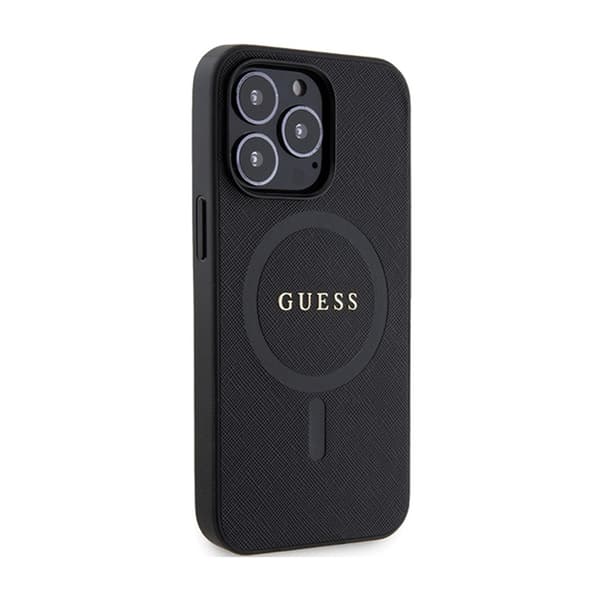 Guess Saffiano MagSafe - iPhone 13 Pro etui (sort)