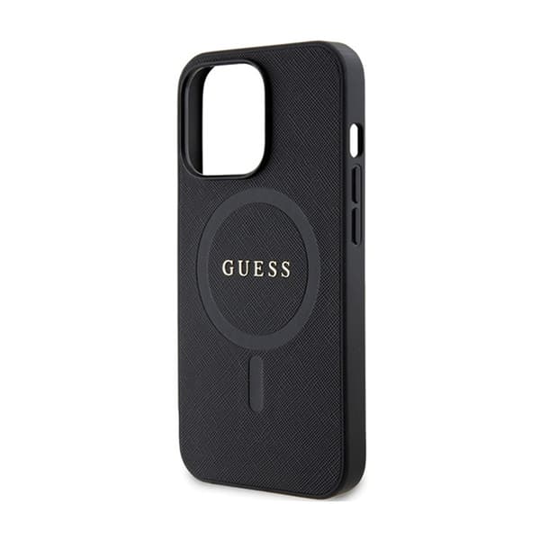 Guess Saffiano MagSafe - iPhone 13 Pro etui (sort)