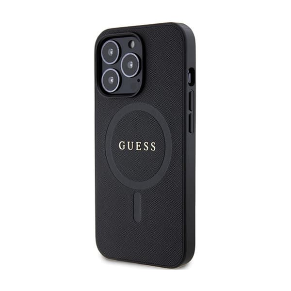 Guess Saffiano MagSafe - iPhone 13 Pro etui (sort)