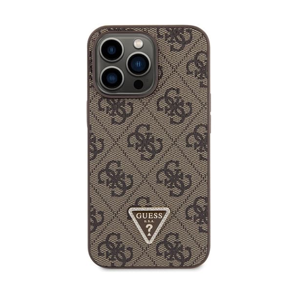Guess Crossbody 4G metallogo - iPhone 13 Pro-cover (brun)