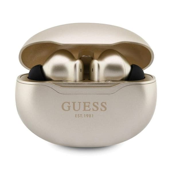 Guess True Wireless Classic EST BT5.3 - TWS hovedtelefoner + opladningsetui (guld)