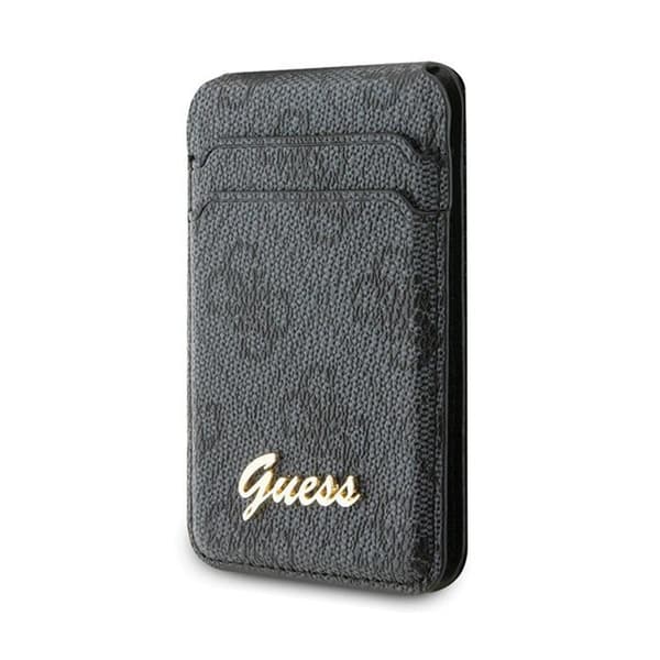 Guess Wallet Cardslot Stand MagSafe 4G Classic Logo - Magnetisk pung med stativfunktion (sort)