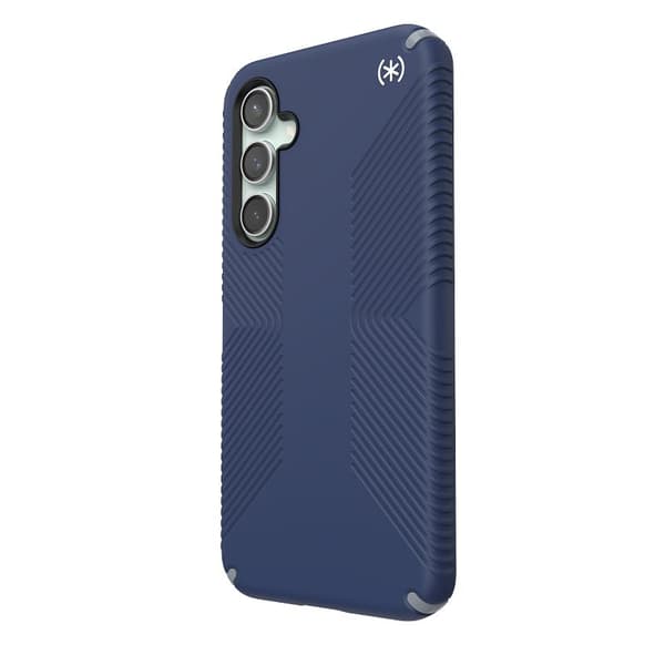 Speck Presidio2 Grip - Samsung Galaxy S23 FE-fodral (kustblå/svart/vit)