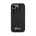 Miniatyrbillede 3 af 8: Guess Sequin Script Metal - iPhone 14 Pro-cover (sort)
