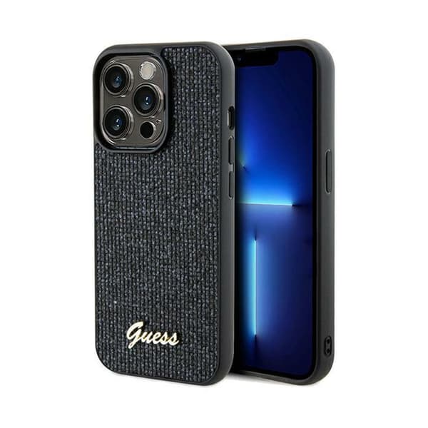 Guess Disco Metal Script - iPhone 13 Pro-cover (sort)