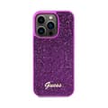 Miniatyrbillede 3 af 8: Guess Disco Metal Script - iPhone 14 Pro-cover (fuchsia)