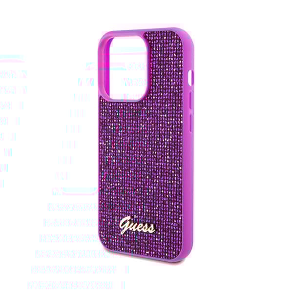 Guess Disco Metal Script - iPhone 14 Pro-cover (fuchsia)