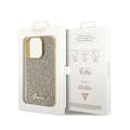 Miniatyrbillede 8 af 8: Guess Disco Metal Script - iPhone 14 Pro etui (guld)