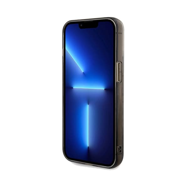 Karl Lagerfeld Liquid Glitter Choupette - iPhone 13 Pro -kotelo (läpinäkyvä)