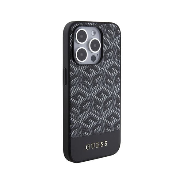 Guess GCube Stripes MagSafe - iPhone 15 Pro -kotelo (musta)