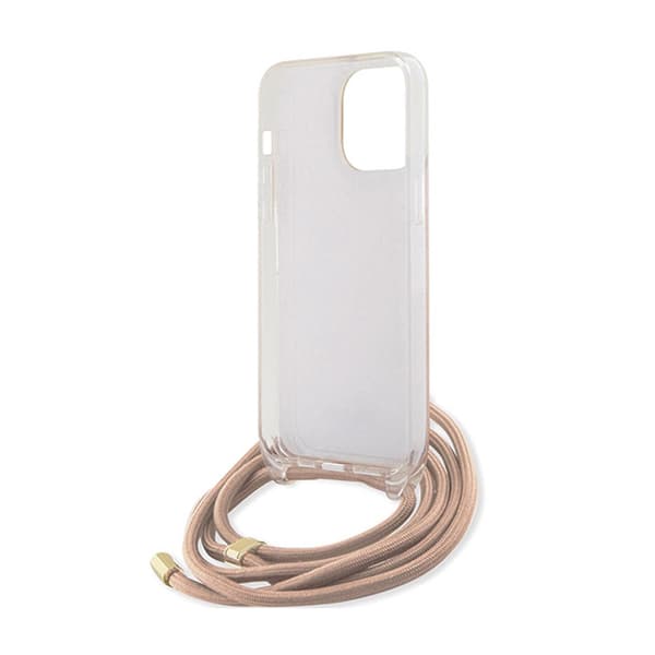 Guess Crossbody Cord 4G Print - iPhone 15 Pro-cover (Pink)