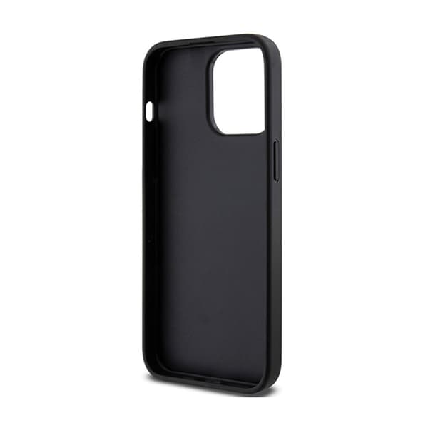 Karl Lagerfeld Gripstand Saffiano Choupette Pins - iPhone 13 Pro -kotelo (musta)