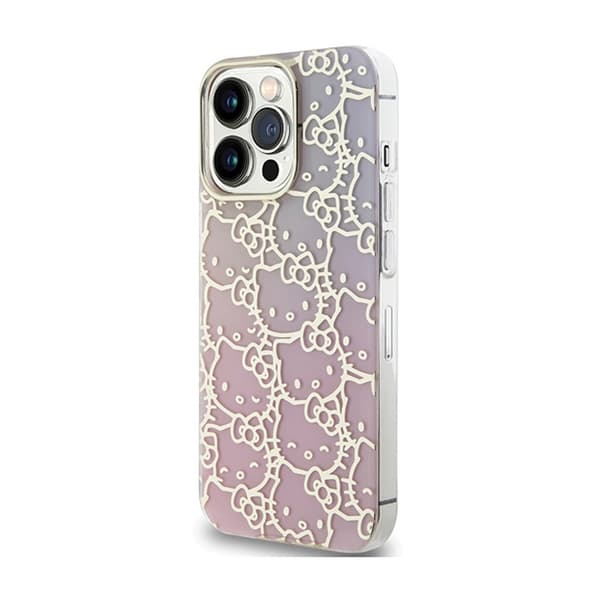 Hello Kitty IML Gradient Electrop Crowded Kitty Head - iPhone 13 Pro Max etui (pink)