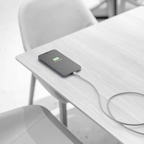 Cellularline Soft Cable - MFi-certificeret USB-C til Lightning-kabel 1,2 m (grå)