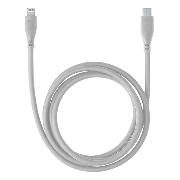 Cellularline Soft Cable - MFi-certificeret USB-C til Lightning-kabel 1,2 m (grå)