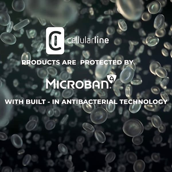 Cellularline Book Agenda - iPhone 15 Pro-etui med MICROBAN-coating (sort)