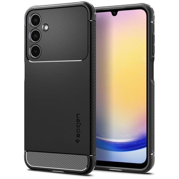Spigen Rugged Armor - Etui til Samsung Galaxy A25 5G (sort)