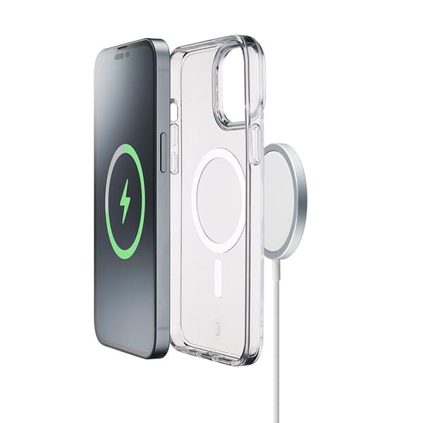 Cellularline Gloss Mag - iPhone 15 MagSafe Fodral (Transparent)