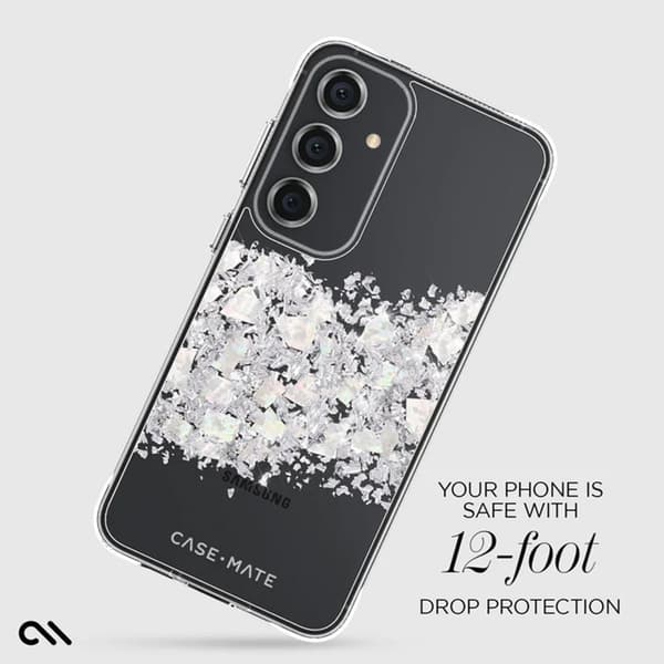Case-Mate Karat - Samsung Galaxy S24+ -kuori, joka on koristeltu helmillä (A Touch of Pearl)