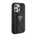 Miniatyrbild 5 av 9: Guess Grip Stand 4G Triangle Strass-logotyp - iPhone 15 Pro-fodral (svart)