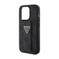 Miniatyrbild 7 av 9: Guess Grip Stand 4G Triangle Strass-logotyp - iPhone 15 Pro-fodral (svart)