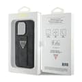 Miniatyrbild 9 av 9: Guess Grip Stand 4G Triangle Strass-logotyp - iPhone 15 Pro-fodral (svart)