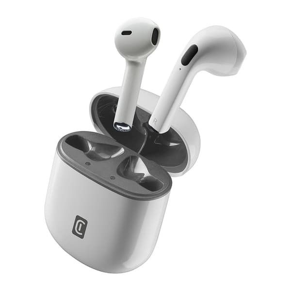 Cellularline Style Color - V5.3 TWS Trådløse Bluetooth-øretelefoner med opladningsetui (hvid)