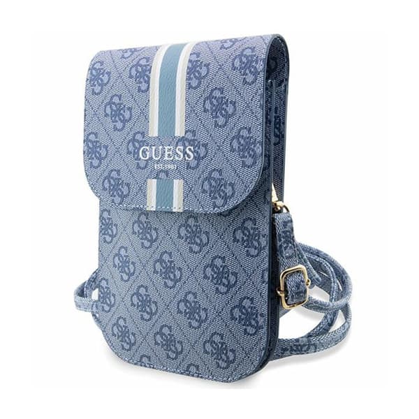 Guess 4G Stripes - Crossbody-telefonväska (blå)