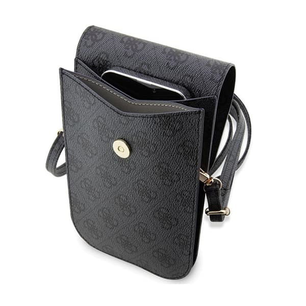 Guess 4G Stripes - Crossbody-telefonväska (svart)