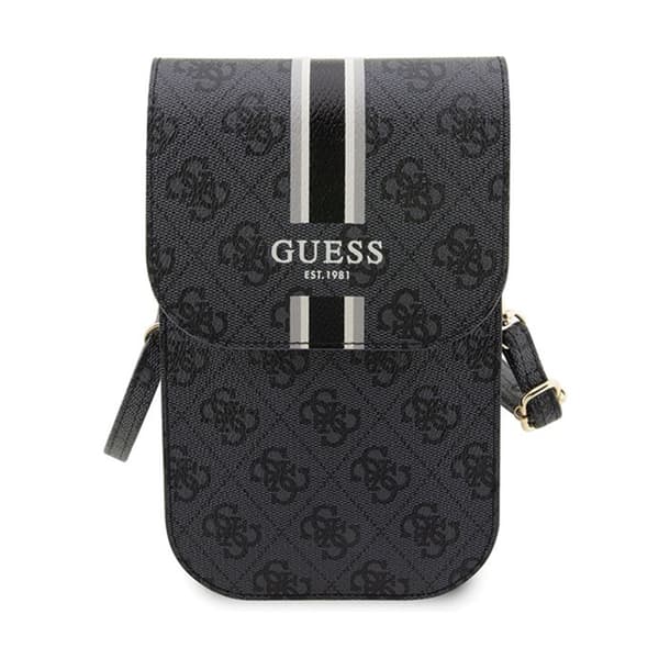 Guess 4G Stripes - Crossbody-telefonväska (svart)