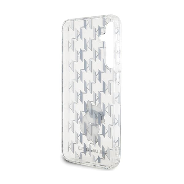 Karl Lagerfeld Monogram Choupette - Samsung Galaxy S23 FE -kotelo (läpinäkyvä)