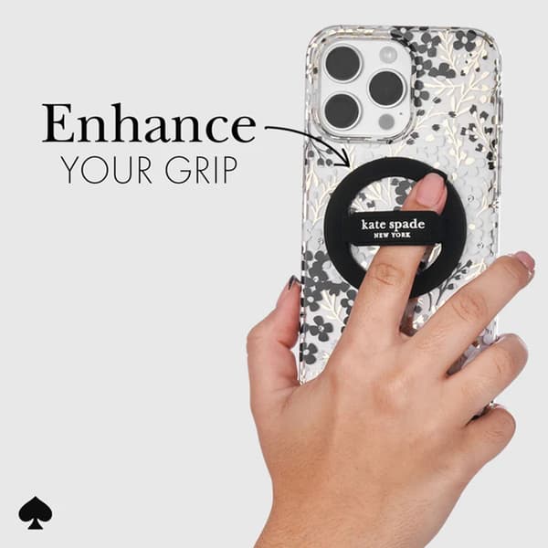Kate Spade New York Magnetic Loop Grip - MagSafe Finger Grip (musta)