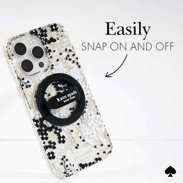 Kate Spade New York Magnetic Loop Grip - MagSafe Finger Grip (musta)