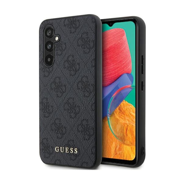 Guess 4G Metal Gold Logo - Samsung Galaxy S23 FE Fodral (grå)