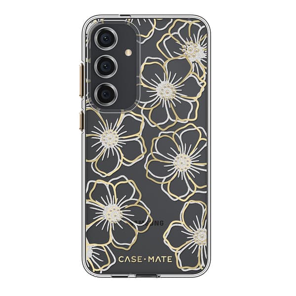 Case-Mate Floral Gems - Samsung Galaxy S24+ etui (guld)